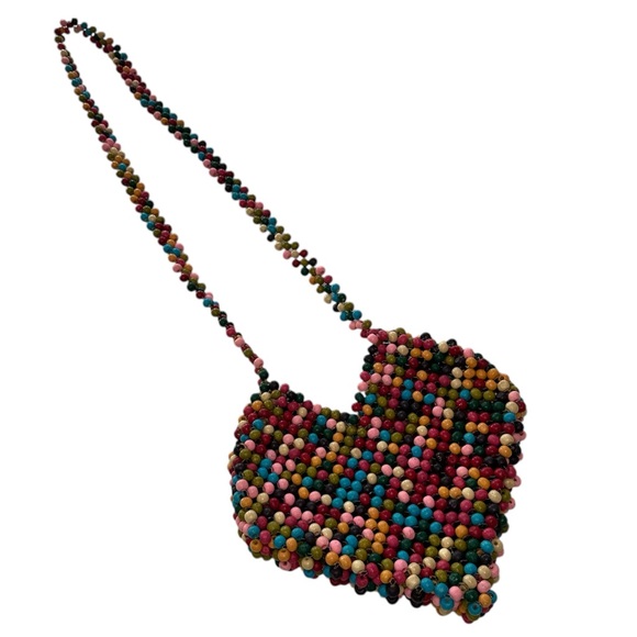 Urban Outfitters Heart Beaded Crossbody Bag - Picture 5 of 11